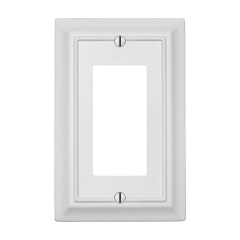 Sydney White Steel - 1 Rocker Wallplate - Wallplate Warehouse 150RWNB 070686014462 1 Rocker