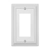Sydney White Steel - 1 Rocker Wallplate - Wallplate Warehouse 150RWNB 070686014462 1 Rocker