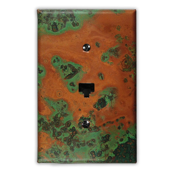 Verde Copper - 1 Data Jack Wallplate - Wallplate Warehouse VERDCOP1DJ 819332026271