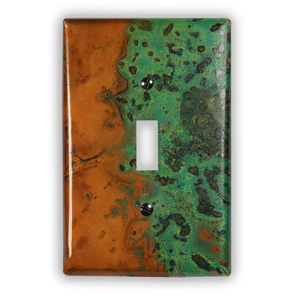Verde Copper - 1 Toggle Wallplate - Wallplate Warehouse VERDCOP1T 819332025793 1 Toggle