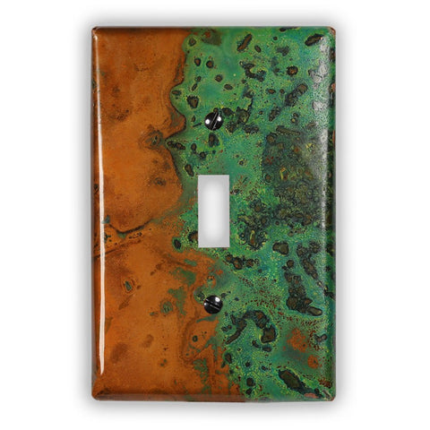 Verde Copper - 1 Toggle Wallplate - Wallplate Warehouse VERDCOP1T 819332025793 1 Toggle