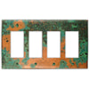 Verde Copper - 4 Rocker Wallplate - Wallplate Warehouse VERDCOP4R 819332025878 4 Rocker