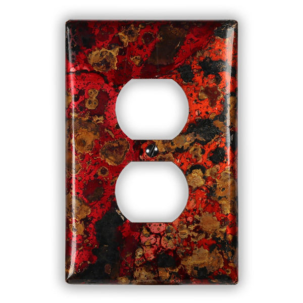 Wild Fire Copper - 1 Duplex Wallplate - Wallplate Warehouse WIFICOP1D 819332026455 1 Duplex