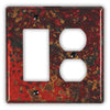 Wild Fire Copper - 1 Rocker / 1 Duplex Wallplate - Wallplate Warehouse WIFICOP1R1D 819332026424 1 Rocker / 1 Duplex
