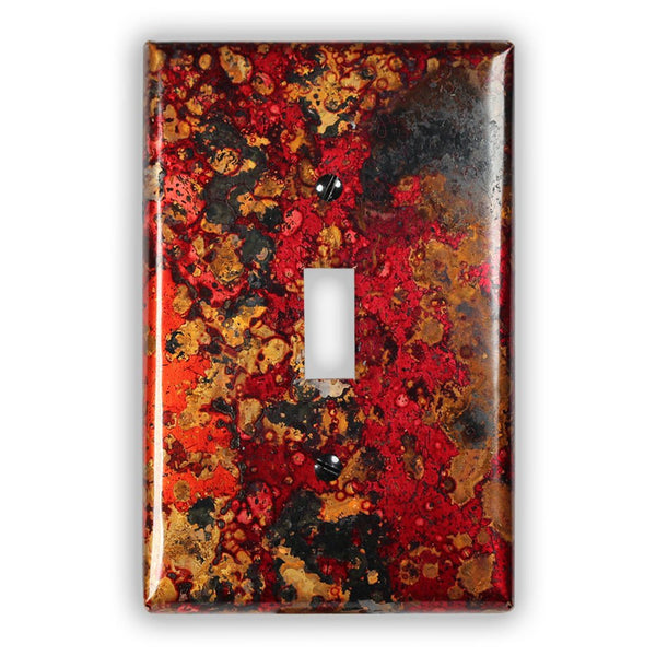 Wild Fire Copper - 1 Toggle Wallplate - Wallplate Warehouse WIFICOP1T 819332026301 1 Toggle