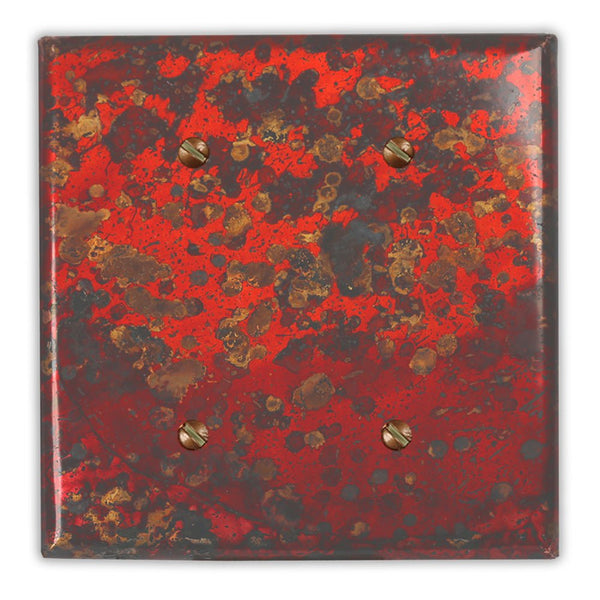 Wild Fire Copper - 2 Blank Wallplate - Wallplate Warehouse WIFICOP2B 819332026752 2 Blank