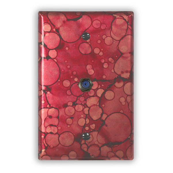 Wine Red Copper - 1 Cable Jack Wallplate - Wallplate Warehouse WIRDCOP1CJ 819332027001