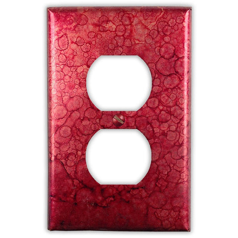 Wine Red Copper - 1 Duplex Wallplate - Wallplate Warehouse WIRDCOP1D 819332026967 1 Duplex