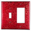 Wine Red Copper - 1 Toggle / 1 Rocker Wallplate - Wallplate Warehouse WIRDCOP1T1R 819332026912 1 Toggle / 1 Rocker