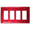 Wine Red Copper - 4 Rocker Wallplate - Wallplate Warehouse WIRDCOP4R 819332026899 4 Rocker