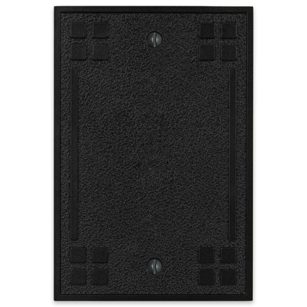 Wittick Black Iron Cast - 1 Blank Wallplate - Wallplate Warehouse 81BBI - B 070686012505 1 Blank