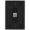 Wittick Black Iron Cast - 1 Cable Jack Wallplate - Wallplate Warehouse 81CXBI 070686012482 Cable Jacks