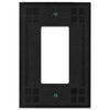 Wittick Black Iron Cast - 1 Rocker Wallplate - Wallplate Warehouse 81RBI 070686012444 1 Rocker