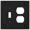 Wittick Black Iron Cast - 1 Toggle / 1 Duplex Wallplate - Wallplate Warehouse 81TDBI - B 070686012437 1 Toggle / 1 Duplex