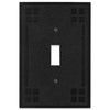 Wittick Black Iron Cast - 1 Toggle Wallplate - Wallplate Warehouse 81TBI 070686012383 1 Toggle
