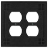 Wittick Black Iron Cast - 2 Duplex Wallplate - Wallplate Warehouse 81DDBI - B 070686012420 2 Duplex