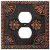 York Aged Bronze Resin - 1 Duplex Wallplate - Wallplate Warehouse 8354DDB 070686575758 1 Duplex