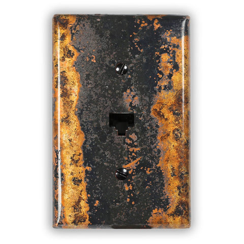 Zebra Copper - 1 Data Jack Wallplate - Wallplate Warehouse ZEBRCOP1DJ 819332027261