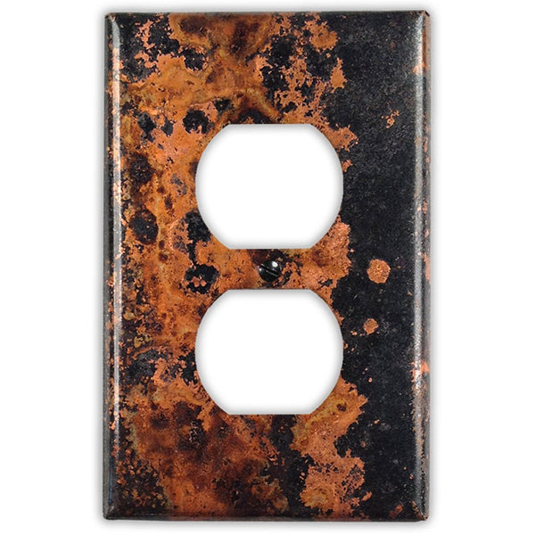 Zebra Copper - 1 Duplex Wallplate - Wallplate Warehouse ZEBRCOP1D 819332027209 1 Duplex
