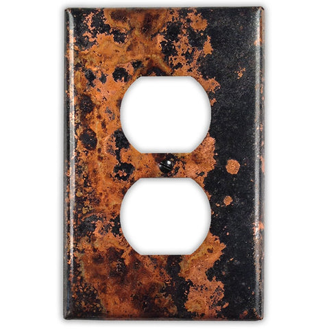Zebra Copper - 1 Duplex Wallplate - Wallplate Warehouse ZEBRCOP1D 819332027209 1 Duplex