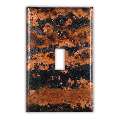 Zebra Copper - 1 Toggle Wallplate - Wallplate Warehouse ZEBRCOP1T 819332027056 1 Toggle