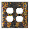 Zebra Copper - 2 Duplex Wallplate - Wallplate Warehouse ZEBRCOP2D 819332027216 2 Duplex