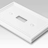 Chelsea White Steel - 2 Toggle/ 1 Duplex Outlet Wallplate