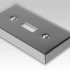 Century Polished Chrome Steel - 1 Cable Jack Wallplate
