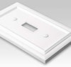 Continental White Cast - 1 Cable Jack Wallplate