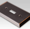Century Aged Bronze Steel - 1 Cable Jack Wallplate