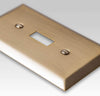 Century Brushed Bronze Steel - 1 Toggle / 1 Rocker Wallplate