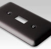 Devon Black Steel - 1 Phone Jack Wallplate