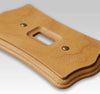 Austin Medium Oak Finish - 1 Phone Jack Wallplate