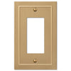 Bethany Brushed Bronze Cast - 1 Rocker Wallplate - Wallplate Warehouse