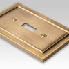 Bethany Brushed Bronze Cast - 4 Rocker  Wallplate