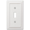 Continental White Cast - 1 Toggle Wallplate - Wallplate Warehouse