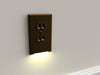 LumiCover LED Night Light - Duplex - Aged Bronze