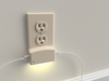 LumiCover LED Night Light & Dual USB Charger - Duplex - Light Almond
