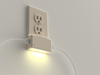 LumiCover LED Night Light & Dual USB Charger - Duplex - Light Almond