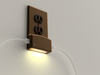 LumiCover LED Night Light & Dual USB Charger - Duplex - Bronze