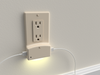 LumiCover LED Night Light & Dual USB Charger - Decora - Light Almond
