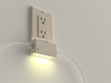 LumiCover LED Night Light & Dual USB Charger - Decora - Light Almond