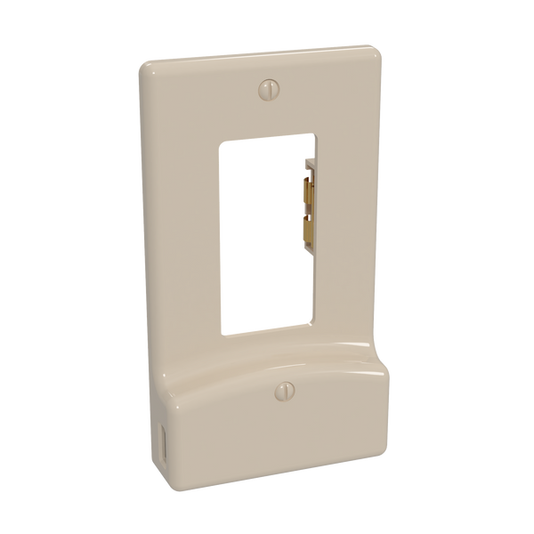 LumiCover LED Night Light & Dual USB Charger - Decora - Light Almond