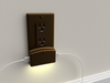 LumiCover LED Night Light & Dual USB Charger - Decora - Bronze
