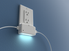 LumiCover LED Night Light & Dual USB Charger - Decora - White