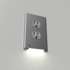 LumiCover LED Night Light - Duplex - Nickel