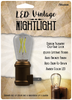 Edison Filament LED Bronze Night Light