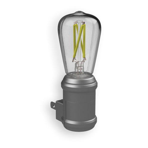Edison Filament LED Nickel Night Light