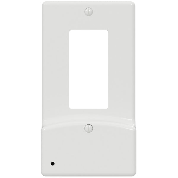 LumiCover LED Night Light & Dual USB Charger - Decora - White