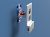 LumiCover LED Night Light & Dual USB Charger - Duplex - Nickel